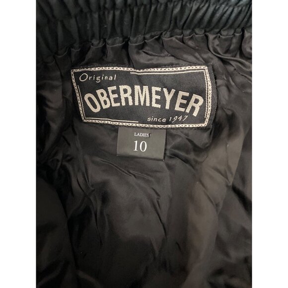 Obermeyer Ladies Ski Pants Size 10 Black Nylon Waterproof WinterSports - Picture 4 of 9